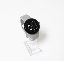 Google Pixel Watch 41mm Polished Silver Case with Charcoal Band Large GA03305-US image 2