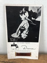 Vintage 70s Tabu Dana Forbidden Fragrance Cologne Perfume on Sample Card - £19.91 GBP