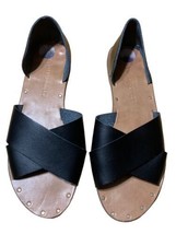 Cynthia Rowley Womens Criss Cross Slide Sandals Black US SIZE 8.5 - £17.12 GBP