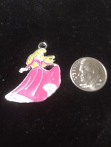 Sleeping beauty princess character Enamel charm - Necklace Pendant Charm... - £11.91 GBP