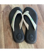 New - Sanuk Yoga Chakra Women’s Sz 5 Flats Flip Flops Light Beige Brown ... - $16.34 CAD