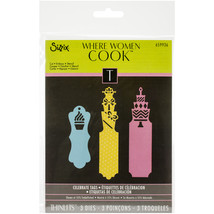 Sizzix Where Women Cook Collection Thinlits Die Celebrate Tags - $37.68