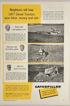 1957 Print Ad Caterpillar CAT D4 Diesel Crawler Tractors Farm Field Peor... - £17.63 GBP