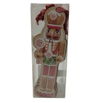 Holiday Time Nutcracker Pressed Wood 8 in Christmas Ornament 6 Piece Set New - £8.28 GBP