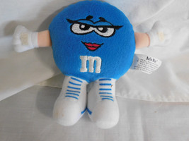 M M&#39;s Belle Blue Swarmees Plush Stuffed toy 1998 4 1/2 Inches Tall - £6.38 GBP