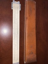 Vintage Pickett & Eckel 12" Metal Slide Rule #271 Model  N1010-T W/ Leather Case - $30.00