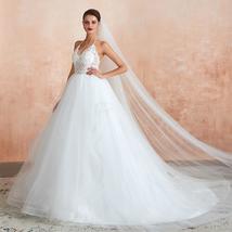 Sexy A Line Sheer Lace Backless Wedding Dress - £196.44 GBP