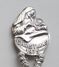 Collector Souvenir Spoon Christmas 1975 Mother Mary Baby Jesus Peace on ... - $4.99