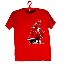 Fruit of Loom Tampa Bay Buccaneers Mens Absolut Team Spirit Red Tee Shirt Sz M - £12.02 GBP