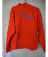 Neon Orange / Blue YMCA Stingrays Unisex Hoodie Sweatshirt Sz L - $847.34 MXN