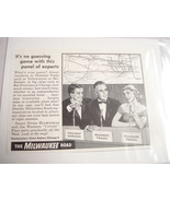 1957 Railroad Ad The Milwaukee Road Super Dome Hiawathas and the Western... - £6.28 GBP