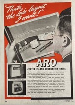 1946 Print Ad ARO Center Island Lubrication Units Service Stations Bryan,Ohio - £14.10 GBP