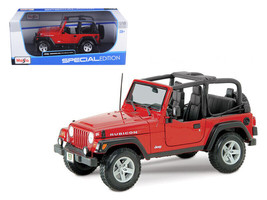 Jeep Wrangler Rubicon Red 1/18 Diecast Car Maisto - $58.29