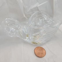 TINY Cristal d&#39;Arques  France Genuine Lead Crystal Glass Swan Dish Bowl Creamer - £10.78 GBP