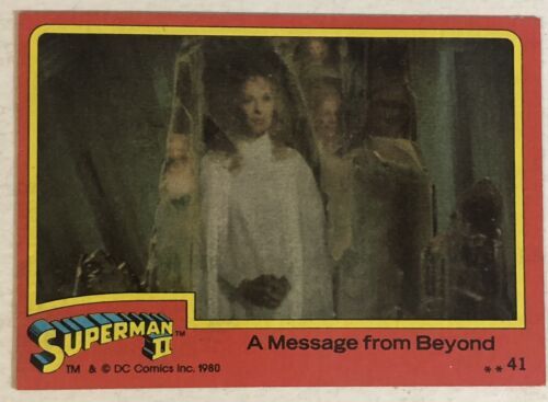 Primary image for Superman II 2 Trading Card #41 Message From Beyond