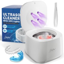 Ultrasonic Retainer Cleaner with UV Light 45KHz for Denture Aligner Reta... - £23.34 GBP