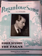 1929 &quot;The Pagan&quot; Movie Sheet Music &quot;Pagan Love Song&quot; Ramon Novarro - £4.70 GBP