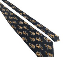 Mythical Dragon Rene Chagal Mens Vintage Necktie Tie Designer Accessory Oriental - £28.88 GBP