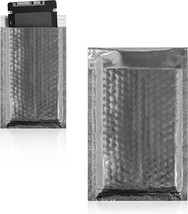 Silver Bubble Mailers 4x7 Metallic Padded Envelopes Pack of 600 - £94.02 GBP