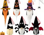 Halloween Gnome Ornaments Set Of 6, Plush Hanging Gnomes Decorations, Ha... - £25.57 GBP