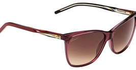 GUCCI Italy BURGUNDY Rectangular SUNGLASSES GG 3640/S OWQ/D8 Embossed Logo - £189.90 GBP