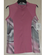 NWT WOMENS $74 SOFIBELLA TENNIS DUSTY ROSE W/ PRINT 1/4 ZIP KNIT TOP  SI... - €28,38 EUR