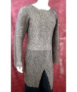 Medieval Chainmail Hauberk Dome Riveted Construction Stainless Steel  - $11,425.67 MXN