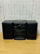 Vintage 90s Sanyo CWM-660 Boombox Tested Working AM FM CD Cassette - £29.67 GBP