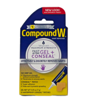 Compound W Wart Remover Gel 0.25 oz 12 Waterproof Patches Maximum Salicy... - $8.78