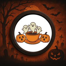Haunted Coffee for Halloween - Cross stitch pattern PDF - $5.00