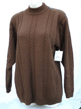 Talbots Worsted Wool Lambswool Sweater Vintage Made in Hong Kong Medium Large - £26.96 GBP