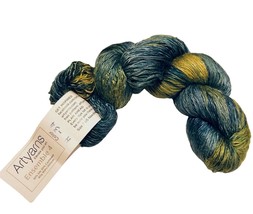 Artyarns ENSEMBLE 4 50/50 Silk Cashmere Worsted Aran Hand Dyed Yarn Blue Yellow - £37.98 GBP