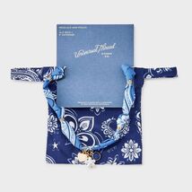 Universal Thread Bandana Print Necklace & Pouch Light Blue - $16.24 CAD
