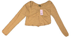 Wild Fable “Camel” Color Long Sleeve Crop Size XXL Long Sleeve W/ Tags - $8.12