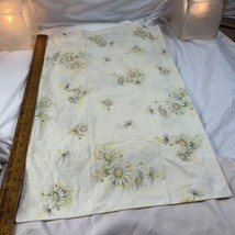 VTG Springmaid Wondercale Pillow Case Standard 30x20&quot; White Daisies Shabby Chic - £11.83 GBP