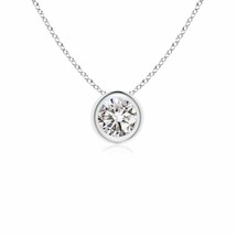 Diamond Solitaire Pendant Necklace in 14K White Gold (Grade- IJI1I2, 0.25 cttw) - $443.24