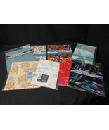 Lot of 8 SEALED Wrapping Paper Sheets Retro 1980s 90s Gift Wrap Birthday - $19.42