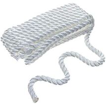 SEACHOICE 3-Strand Twisted Nylon Dock Line 3/8&quot; x 15&#39; 42511 White - $30.99 CAD