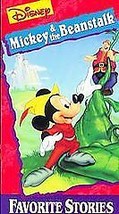 Mickey &amp; The B EAN Stalk (Vhs, 1994)FREE Storybook Disneys Learning Adventures New - £19.32 GBP