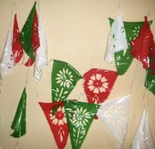 Mexico 16 De Sept Cinco De Mayo Fiesta Holiday Papel Picado Banners 30 Ft. Long - $14.95