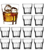 Whiskey Glasses Set Of 12 Glassware Tumblers Lowball Drinking Bourbon Cl... - £29.43 GBP