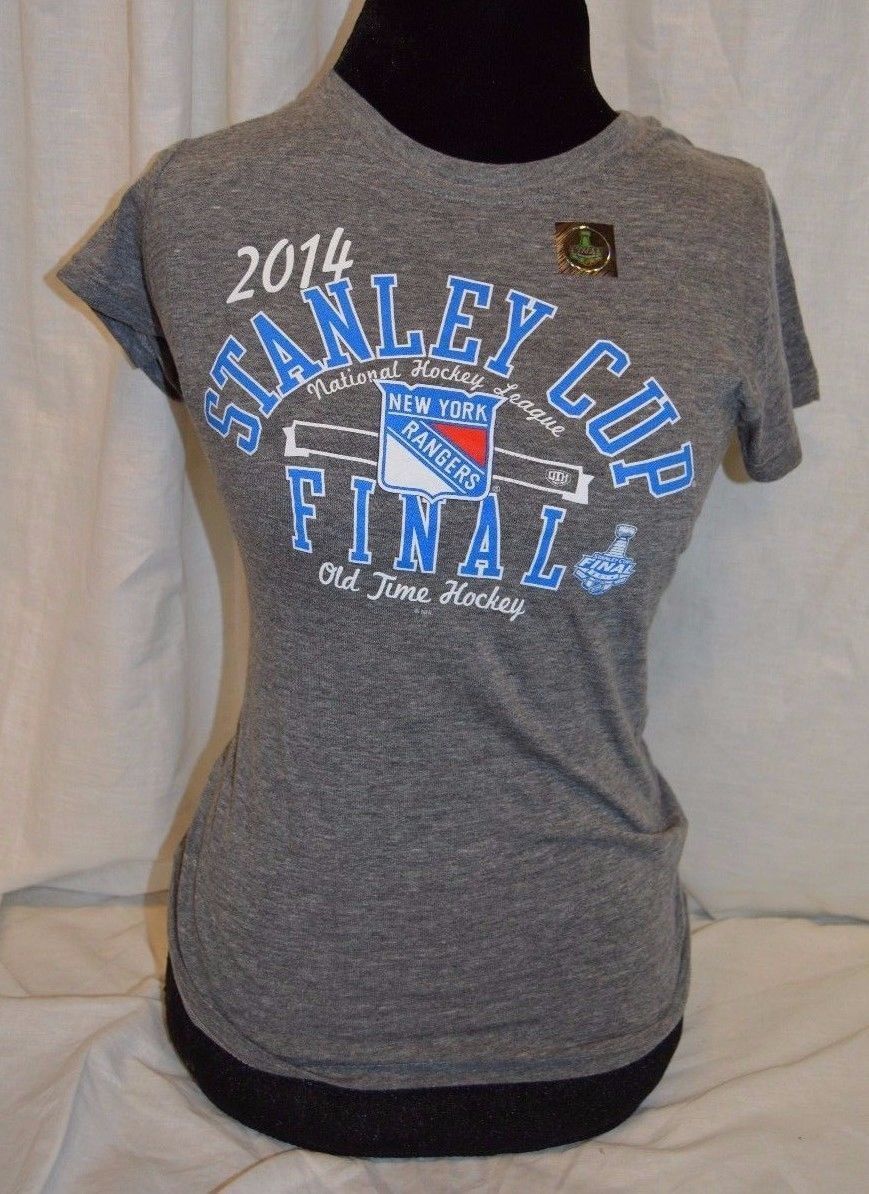 Primary image for NHL Official Old Time Hockey Stanley Cup New York Rangers Women's Shirt NWT