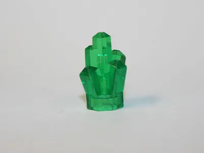 YY Minifigure Building Clear Crystal Emerald Green Kryptonite Piece - $3.54