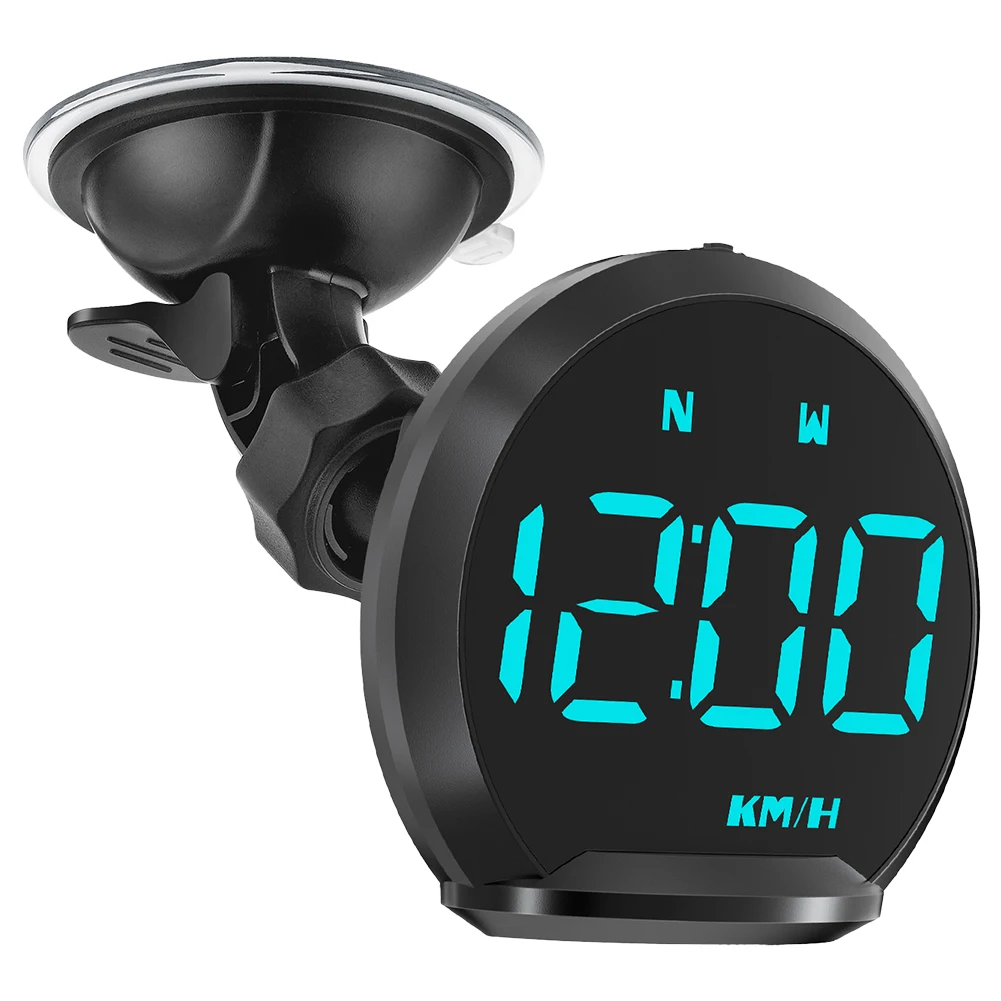 Head Up Display HD LCD Smart Car Speedometer High Precision Digital GPS HUD Big - £31.62 GBP