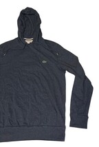 Lacoste Hooded Knit Top Navy Blue Crocodile Logo Men’s Size M image 3