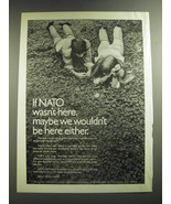 1969 NATO North Atlantic Treaty Organization Ad - If NATO wasn&#39;t here - £14.55 GBP