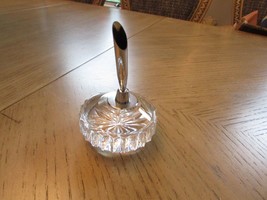 Waterford Crystal Paperweight Pen Holder Round Scalloped Signed 3&quot;w - £27.80 GBP