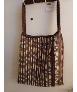 Brown Mocha Tote, 16 inches wide, 17 inches deep, 14 inch strap, hand cr... - $43.92 CAD