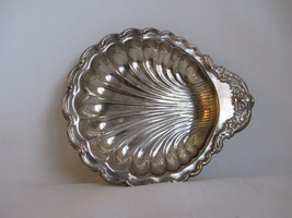 Vintage Sea Shell Clam Silverplate Candy Nut Dish Bowl - £10.32 GBP