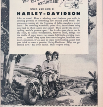 1948 Harley Davidson Motorcycle Advertisement Transportation Vintage F15U1 - $29.99